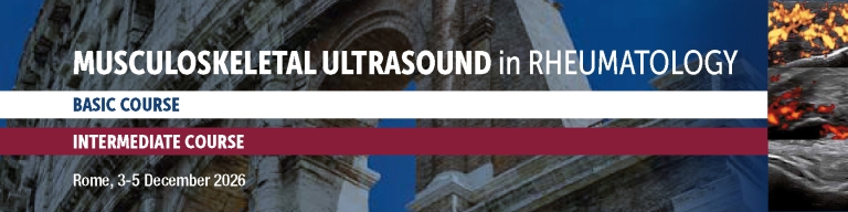 Musculoskeletal Ultrasound in Rheumatology – Basic and Intermediate Courses, Rome, 3–5 December 2026